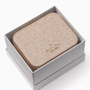 NWT Kate Spade Glittery Gold Jewelry Box